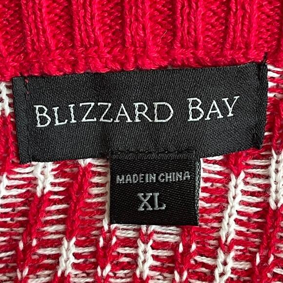 Blizzard Bay FA LA LA LLAMA with 3D Scarf Ugly  Christmas Sweater Size XL - Picture 4 of 5